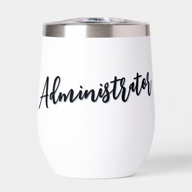 Personalized Administrator Script Typography (Front)