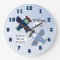 Personalized Adorable Airplanes Nursery Clock