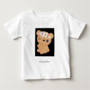 Personalized Adorable Baby Bear T-Shirt