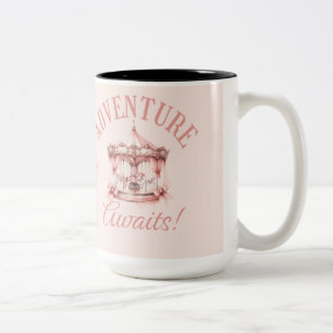 Personalized "Adventure Awaits!" Carousel Mug 