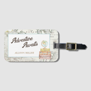 Personalized Adventure Awaits Luggage Tag