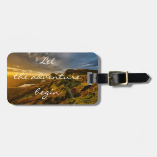 Personalized   adventure   Scotland Luggage Tag