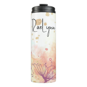 Personalized Aesthetic Background Thermal Tumbler