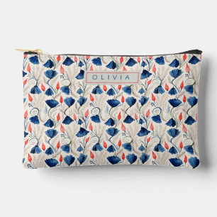 Personalized Aesthetic Patriotic Wildflowers Accessory Pouch