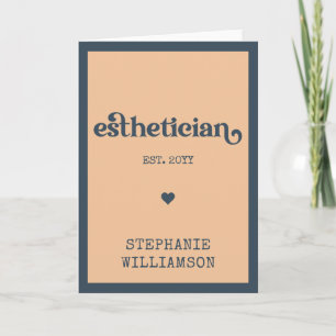 Personalized Aesthetician Cosmetologist Beautician Card
