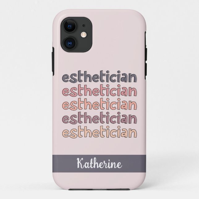 Personalized Aesthetician Cosmetologist Beautician Case-Mate iPhone Case (Back)