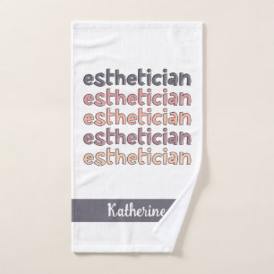 Personalized Aesthetician Cosmetologist Beautician Hand Towel
