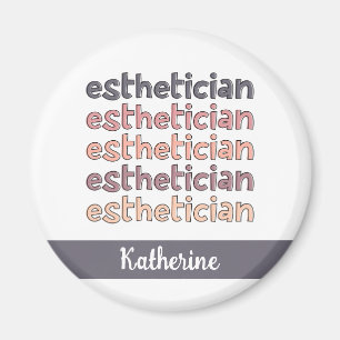 Personalized Aesthetician Cosmetologist Beautician Magnet