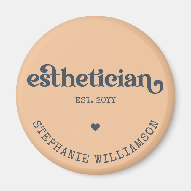 Personalized Aesthetician Cosmetologist Beautician Magnet (Front)