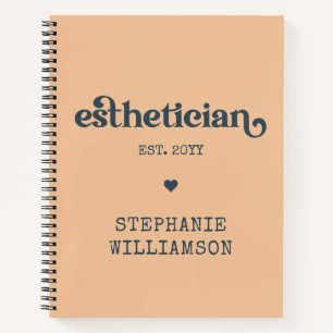 Personalized Aesthetician Cosmetologist Beautician Notebook