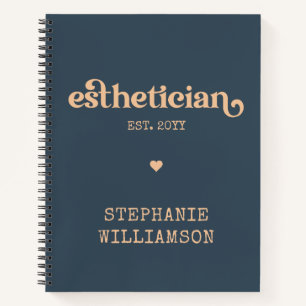 Personalized Aesthetician Cosmetologist Beautician Notebook