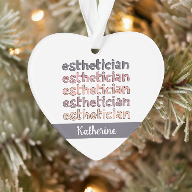 Personalized Aesthetician Cosmetologist Beautician Ornament (Tree)