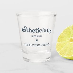 Personalized Aesthetician Cosmetologist Beautician Shot Glass