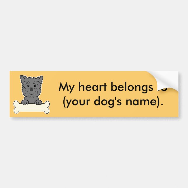 Personalized Affenpinscher Bumper Sticker (Front)