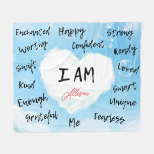 Personalized Affirmations Blanket
