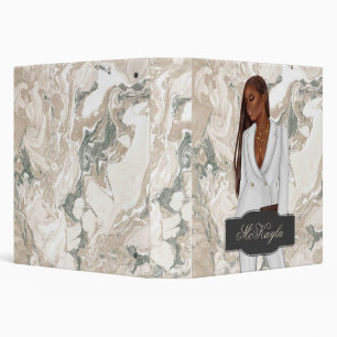 Personalized African-American CEO Boss Woman Binder