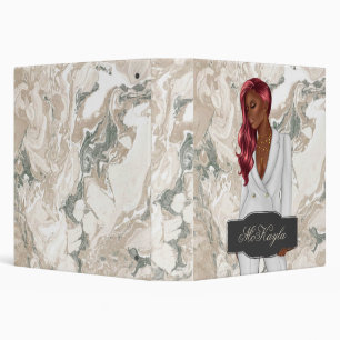 Personalized African-American CEO Boss Woman Binder