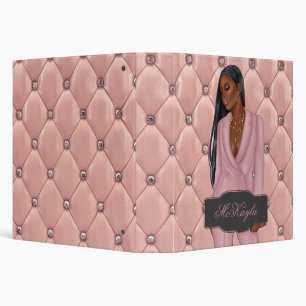 Personalized African-American CEO Boss Woman Binder