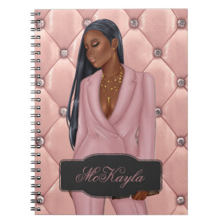 Personalized African-American CEO Boss Woman Notebook