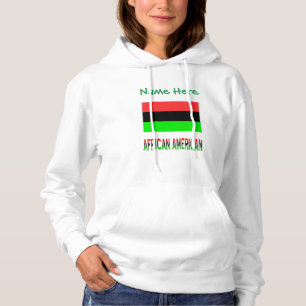 Personalized African Diaspora Flag Women's Hoodie