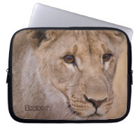 Personalized African Lion Laptop Sleeve
