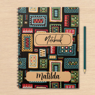 Personalized African print  Notebook