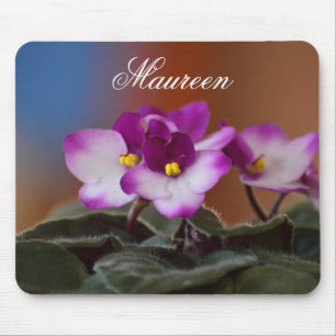 Personalized African Violets Mouse Pad