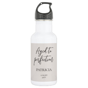 Personalized Aged to Perfection Birthday Party 532 Ml Water Bottle
