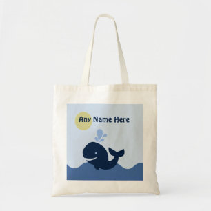Personalized Ahoy Mate/Whale/Sailboat Tote Bag