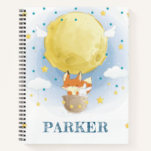 Personalized Air Balloon Stars Notebook