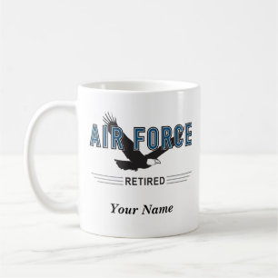 Personalized Air Force Retiree Mug