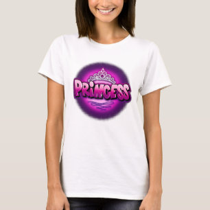 Personalized Airbrush princess design T-Shirt
