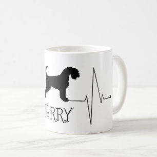 Personalized Airedale Love My Dog Heart Beat Coffee Mug