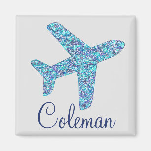 Personalized Airplane Magnet