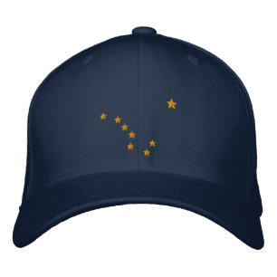 Personalized Alaska State Flag Design Embroidery Embroidered Hat