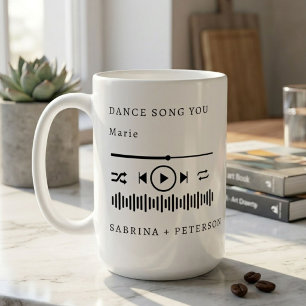 Personalized Album Cover  Favorite Song Wedding Coffee Mug
