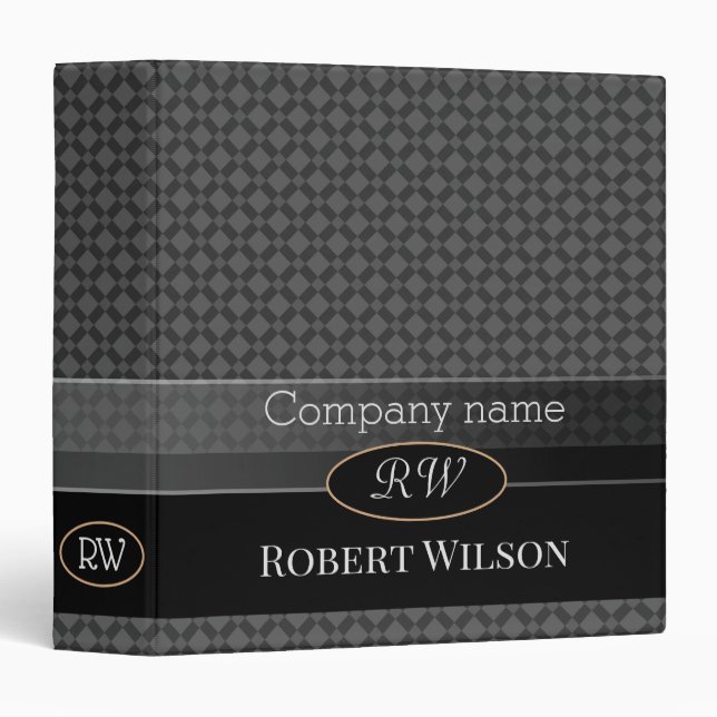 Personalized album, for boss, classic, elegant binder (Front/Spine)
