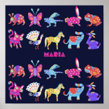 Personalized Alebrije Mexican Animals Folk Art