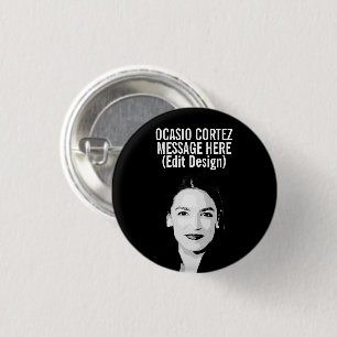 Personalized Alexandria Ocasio-Cortez 1 Inch Round Button