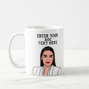 PERSONALIZED  ALEXANDRIA OCASIO-CORTEZ COFFEE MUG