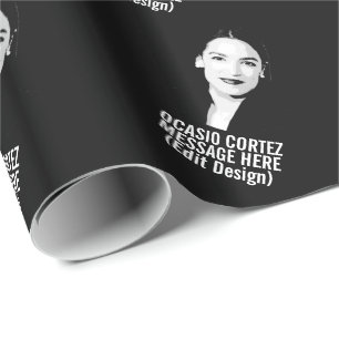 Personalized Alexandria Ocasio-Cortez Wrapping Paper