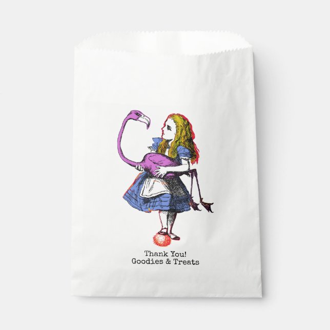 Personalized Alice In Wonderland Favour Bag (Front)