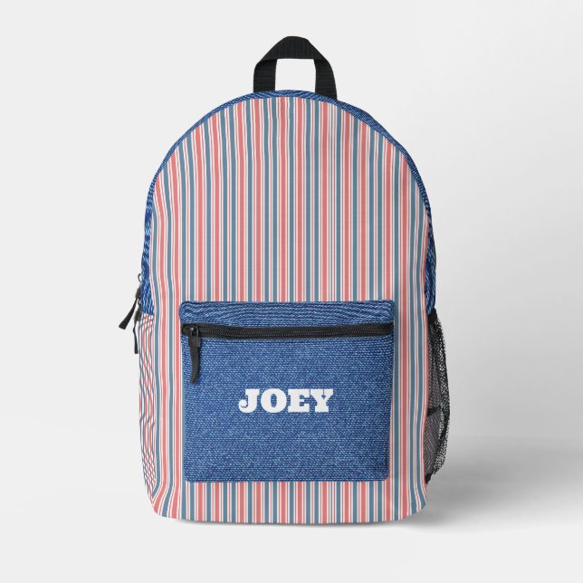 Personalized All-American  Printed Backpack (Front)