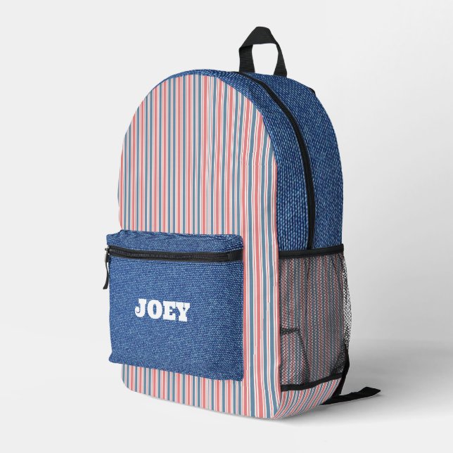 Personalized All-American  Printed Backpack (Back Corner Right)