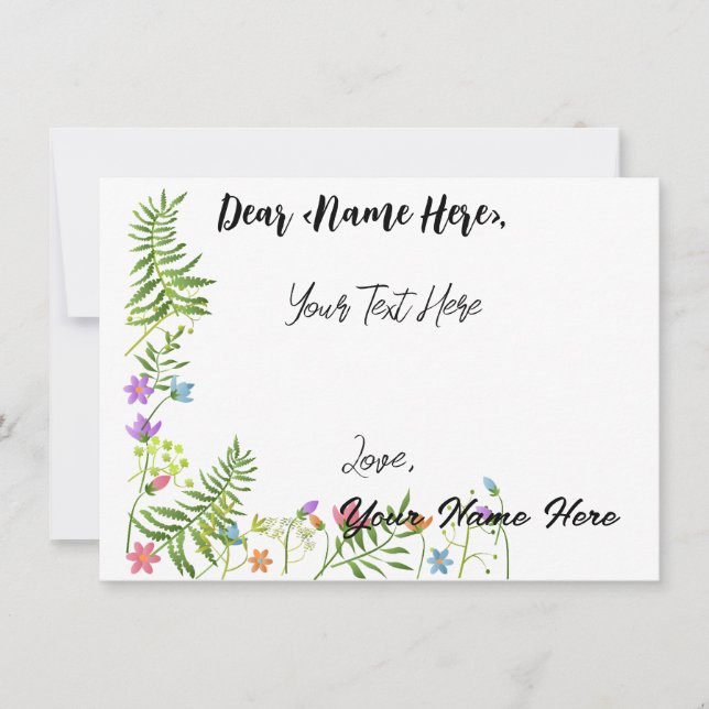 Personalized All Purpose Greetings Card (Front)