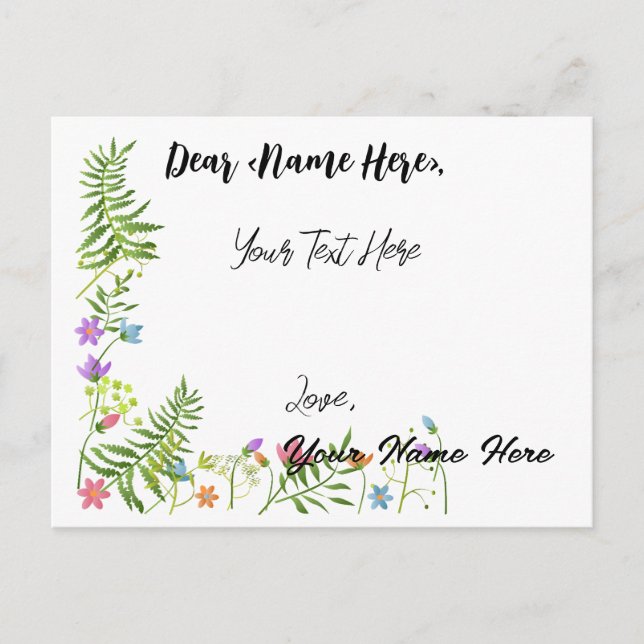 Personalized All Purpose Greetings Card (Front)