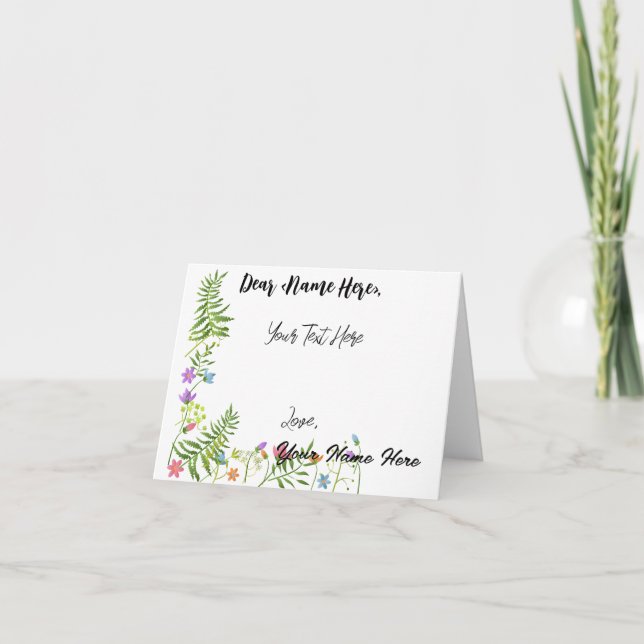 Personalized All Purpose Greetings Card (Front)