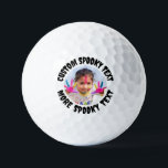 Personalized All Spooky Font Fun Photo Golf Balls<br><div class="desc">Custom personalized All Spooky Font Fun Text Photo / Logo Golf Balls template - Version 1. A large capitalized 'scary font' upper and lower text lines allows for a clear bold statement that is easily read, for your message, name, or other text. See our other templates for alternative fonts and...</div>