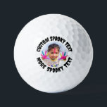 Personalized All Spooky Font Fun Photo Golf Balls<br><div class="desc">Custom personalized All Spooky Font Fun Text Photo / Logo Golf Balls template - Version 1. A large capitalized 'scary font' upper and lower text lines allows for a clear bold statement that is easily read, for your message, name, or other text. See our other templates for alternative fonts and...</div>