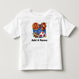 Personalized All Star Sports 2nd Birthday Tshirt